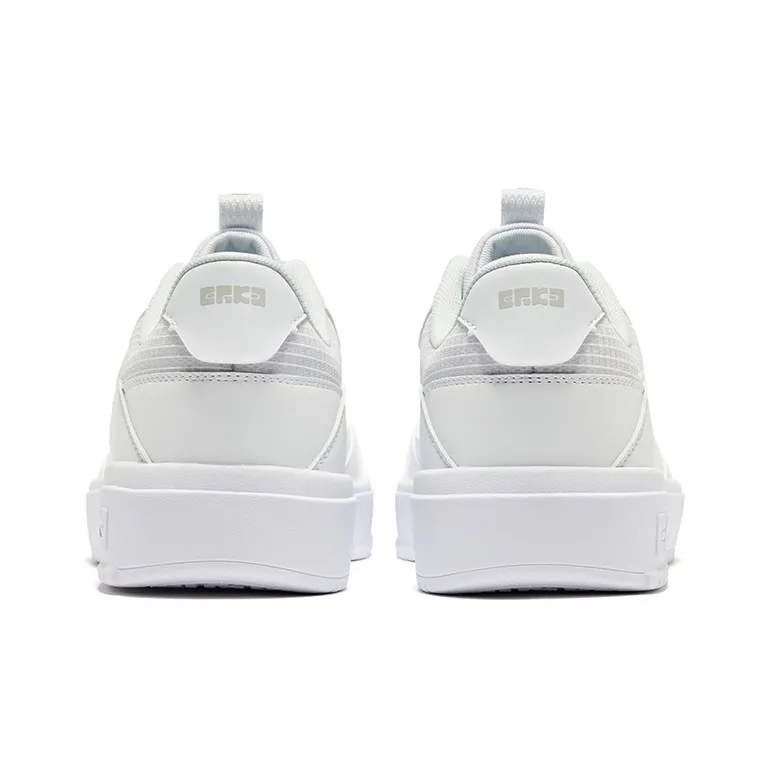 Erke Semi Summer 2.0 Slip Resistant Cushioning Low Top Skateboard Shoes Men's White-3