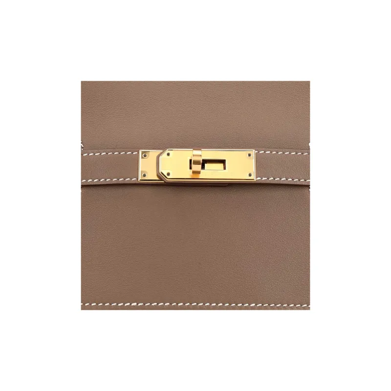 HERMES Jypsiere Swift Calfskin Shoulder Bag Crossbody Bag Mini Women's Elephant Gray-7