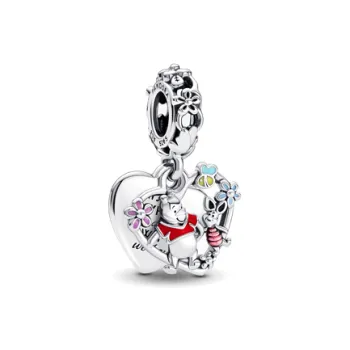 Pandora Sterling Silver Enamel Pendants Women's Silver