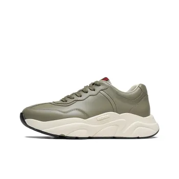 ROBERTA DI CAMERINO Abrasion Resistant Height Increasing Low Top Chunky Sneakers Men's Khaki