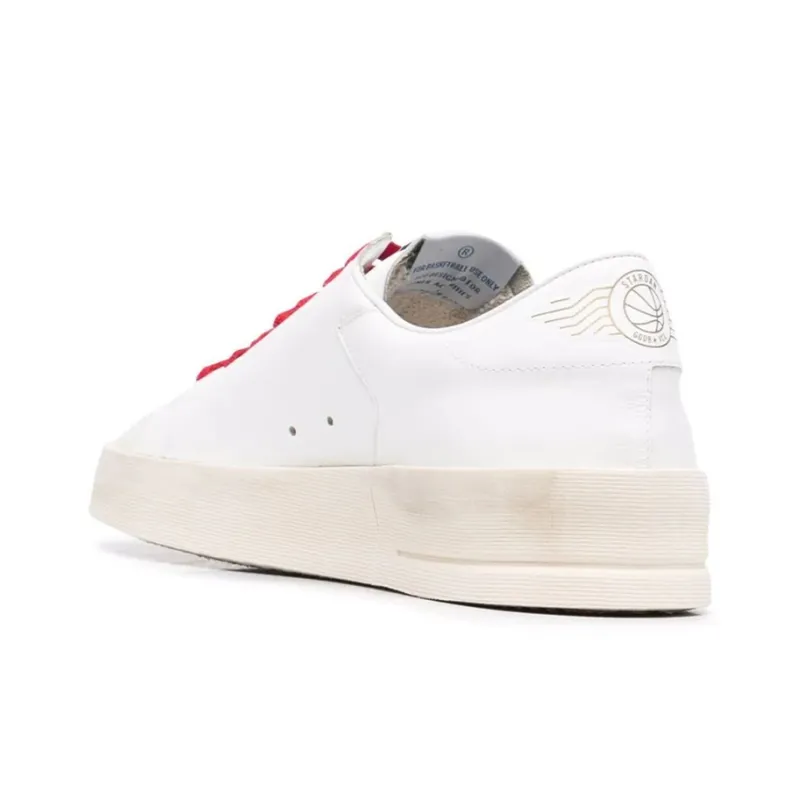 Golden Goose Stardan Stylish Skateboarding Shoes Men's White-4