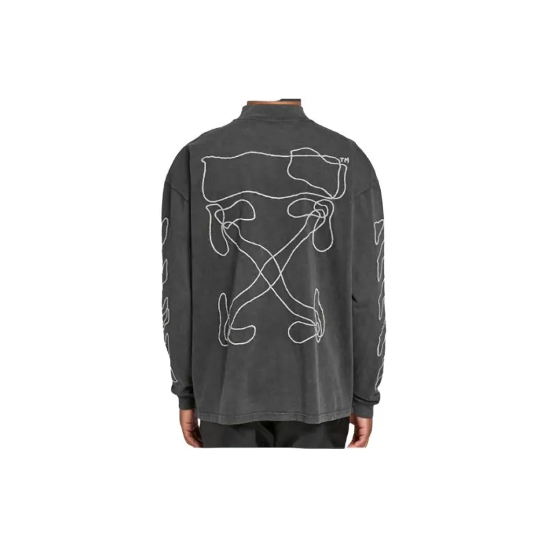 OFF-WHITE Mock Neck T-Shirt -1