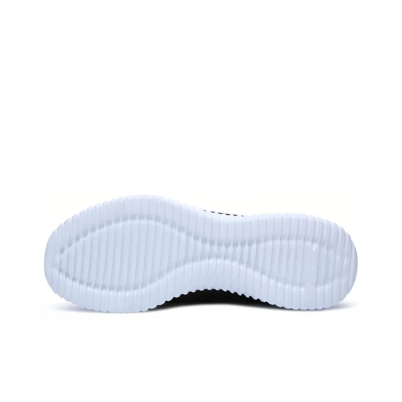 Skechers Elite Flex Muzzin Anti-Slip Wear-Resistant Mid-Top Sports Casual Shoes Men's White Black-3