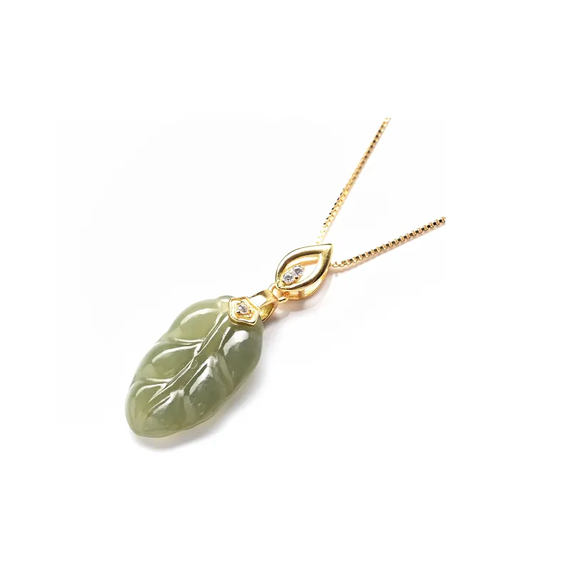 Abby's Wonderland Hetian Jade Pendants Unisex Green Jade-1