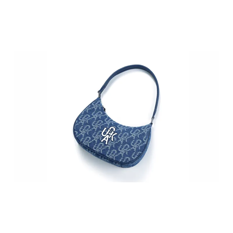 Guuka Fabric Handbag Unisex Denim Blue-2