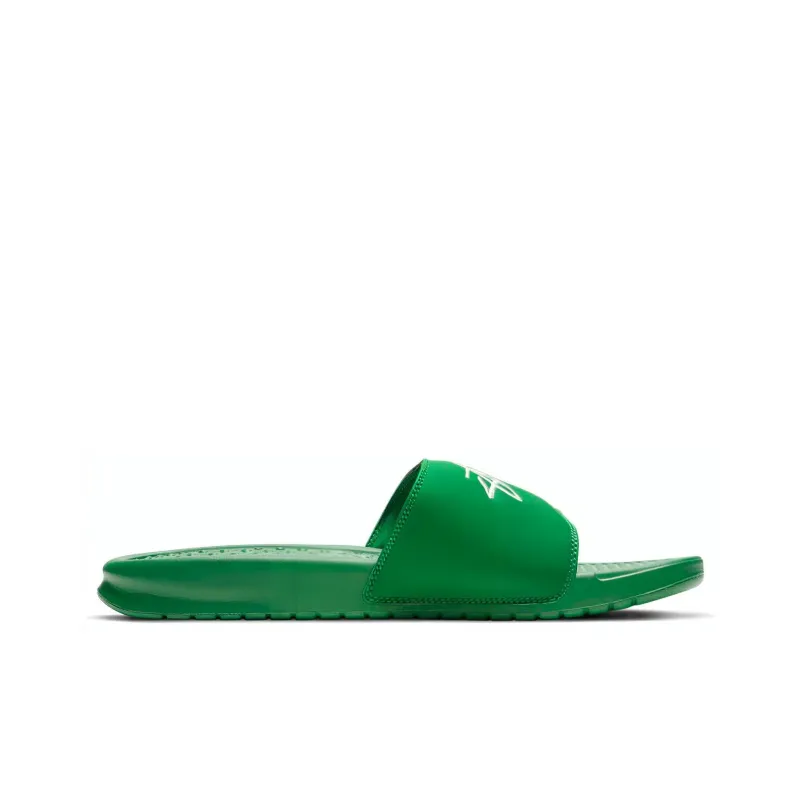 Nike Benassi Slide Stussy Pine Green Sail-1