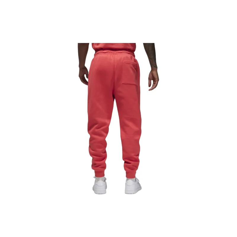 Jordan Brooklyn Fleece Knitted Sports Pants Men's Gym Red-1