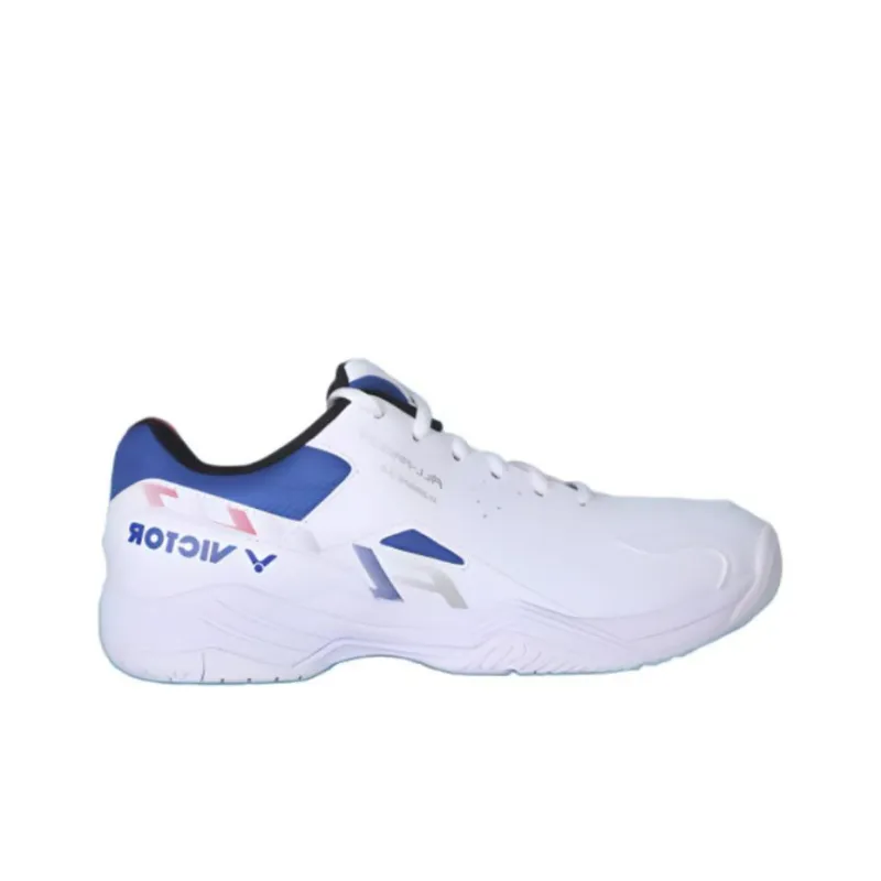 VICTOR Cushioning Wear Resistant Low Top Badminton Shoes Unisex White-1