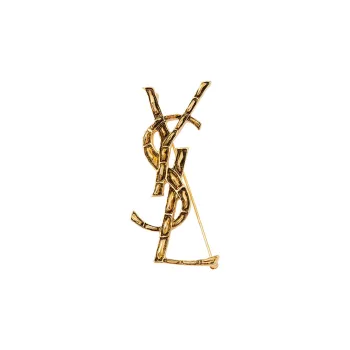 SAINT LAURENT Opyum Ysl Crocodile Brooch