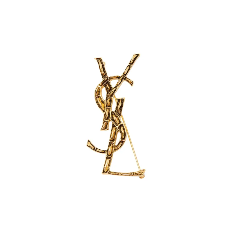 SAINT LAURENT Opyum Ysl Crocodile Brooch-0