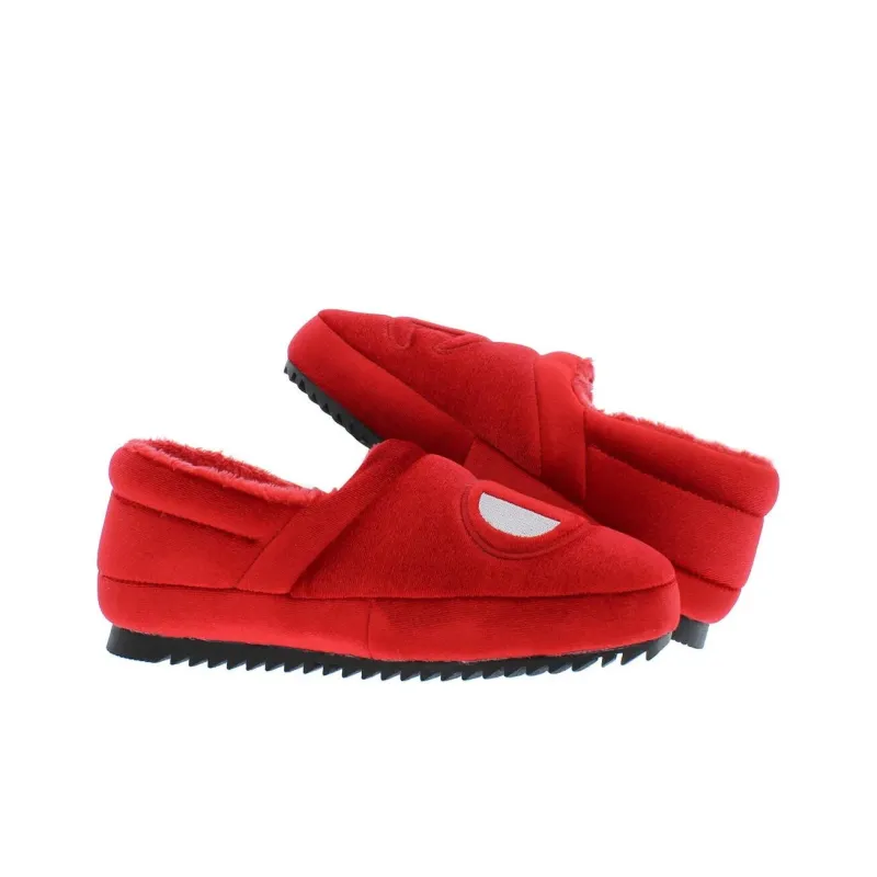 Champion Cushioned Slip Resistant Warm Low Top Casual Shoes Women's Red Black-1