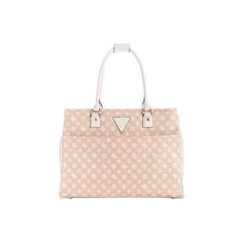 GUESS Artificial Leather Tote Bag Shopping Bag Shoulder Bag Handbag Women's Nude & Blush Multicolor