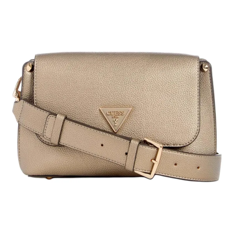 GUESS Artificial Leather Crossbody Bag Shoulder Bag Regular Women's Tin Gold-0