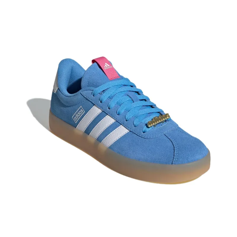 Adidas Vl Court 3.0 Blue Burst Cloud White Pink Fusion Women's-2
