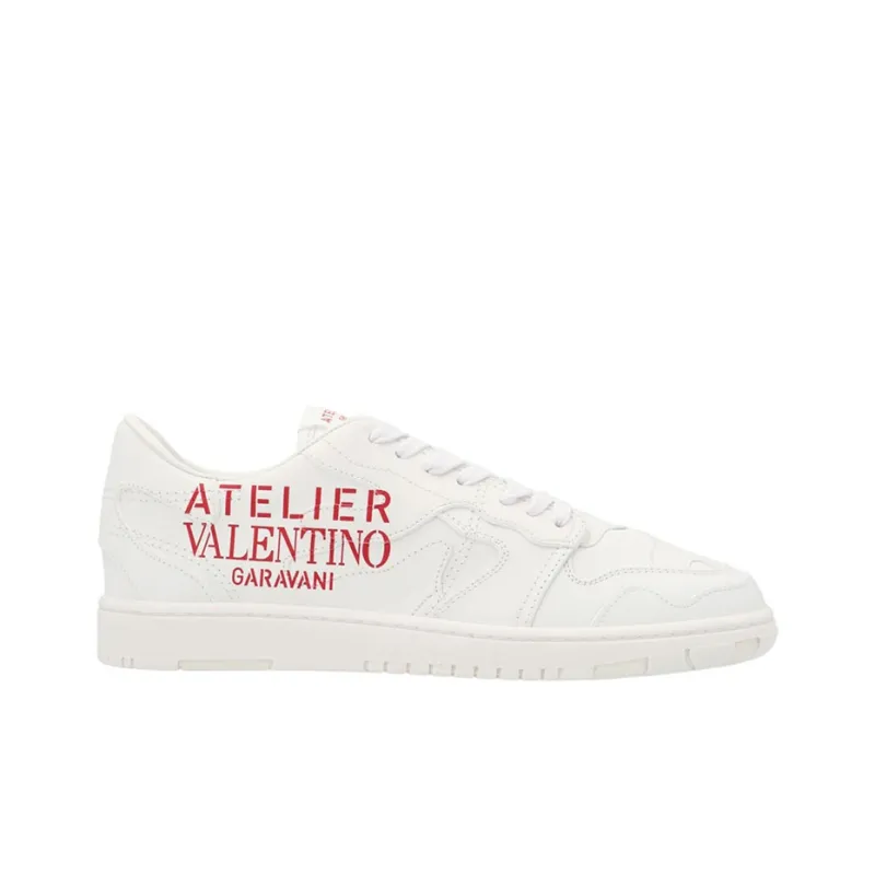 Valentino Atelier Anti Slip And Wear Resistant Height Increasing Low Top Casual Shoes Women's White-1