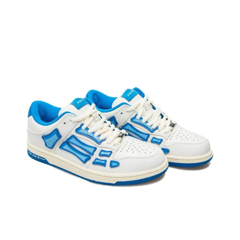AMIRI Skel Top Low 'White Air Blue'-1