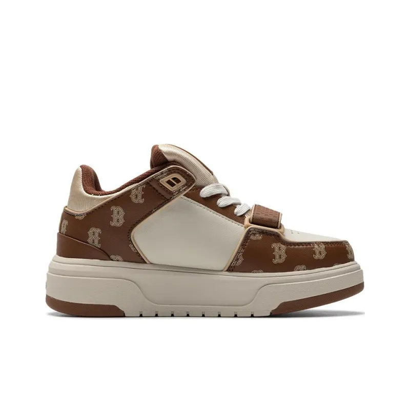 MLB Chunky Liner Slip Resistant Cushioning Low Top Skateboard Shoes Unisex Dark Brown-1