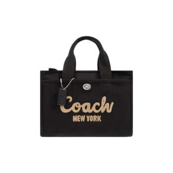 COACH Cargo Fabric Canvas Bag Shoulder Bag Crossbody Bag Women's Black