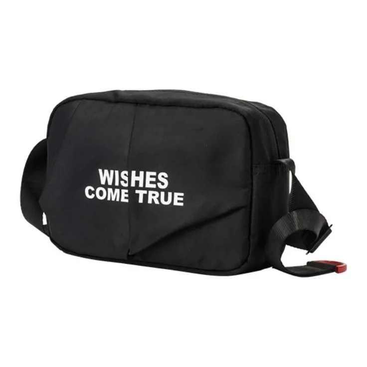 361° Fabric Crossbody Bag Shoulder Bag Unisex Black-2