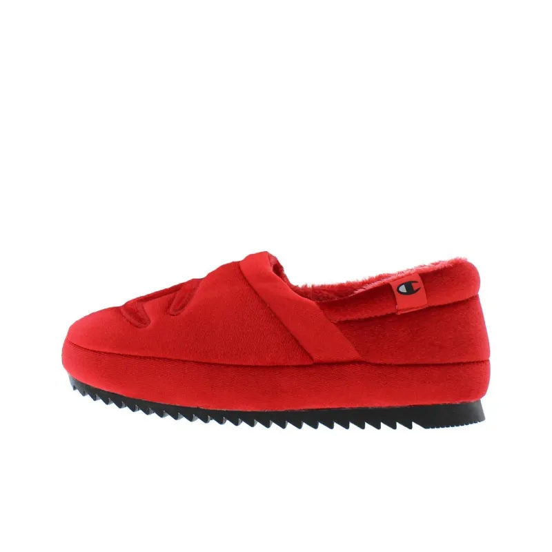 Champion Cushioned Slip Resistant Warm Low Top Casual Shoes Women's Red Black-0