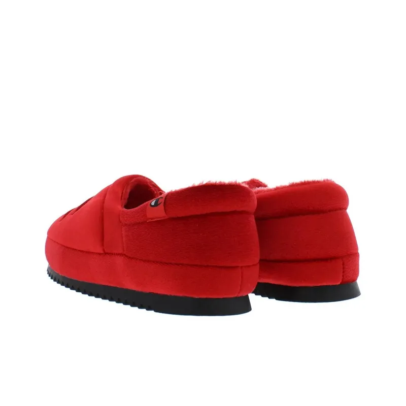 Champion Cushioned Slip Resistant Warm Low Top Casual Shoes Women's Red Black-2