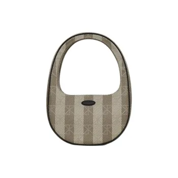 STAR TOWN PVC One Shoulder Handbag Medium Size Women's Coffee Brown