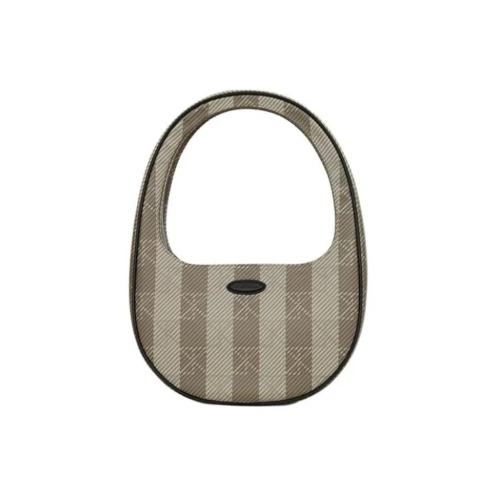 STAR TOWN PVC One Shoulder Handbag Medium Size Women's Coffee Brown-0