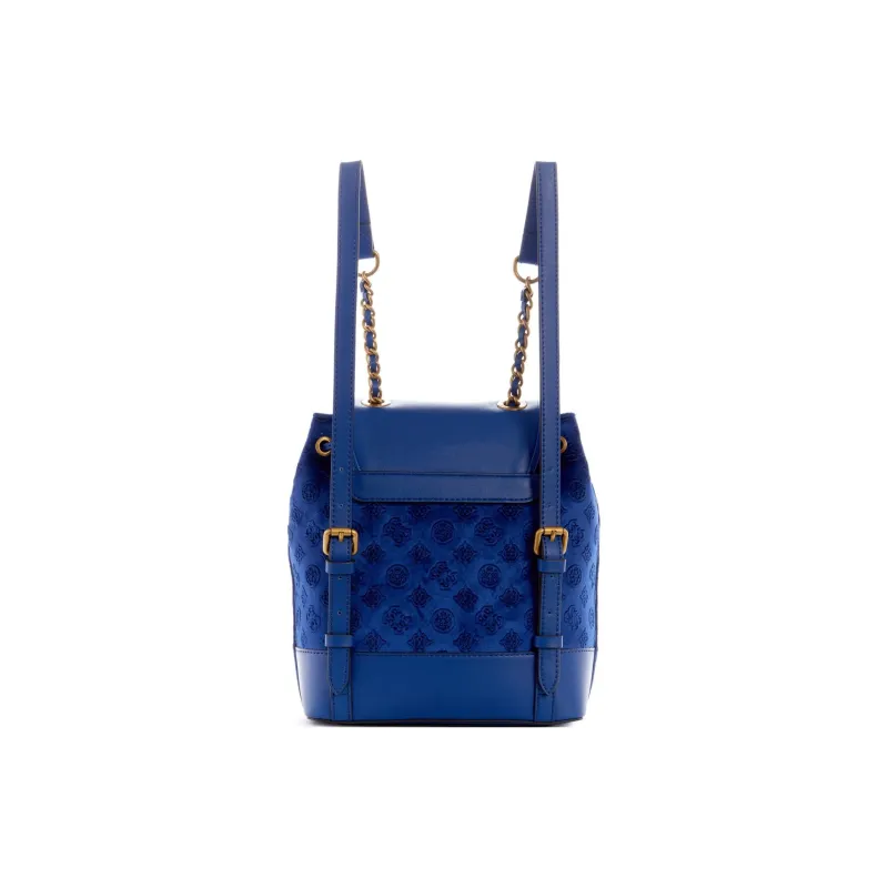 GUESS Artificial Leather Backpack Women's Marine Blue-2