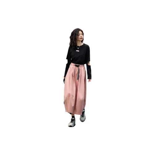 Dme Casual Long Skirts Women's Smoke Pink