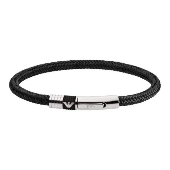 EMPORIO ARMANI Nylon Bracelets Men's Black-0