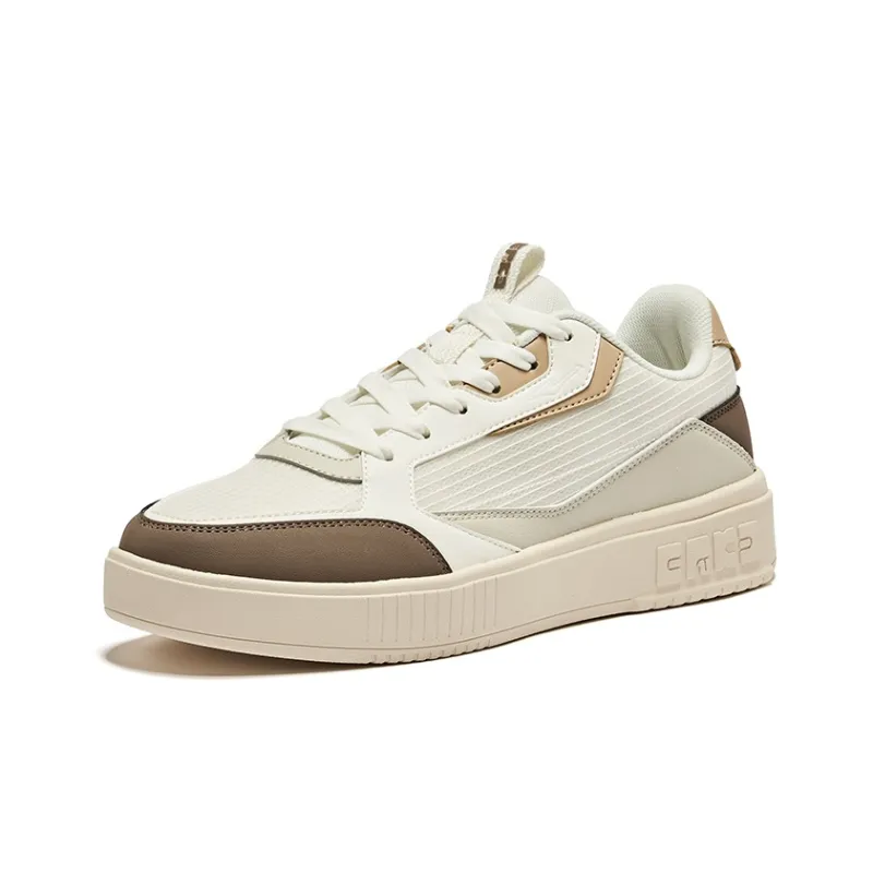 Erke Semi Summer 2.0 Slip Resistant Cushioning Low Top Skateboard Shoes Men's Beige Brown-2