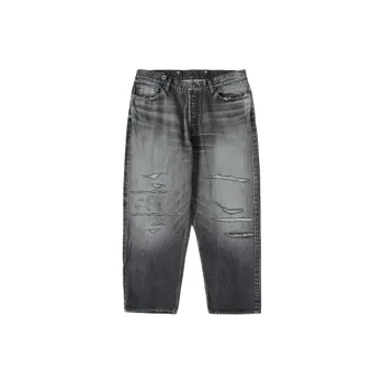 MADNESS Jeans Unisex Black - POIZON