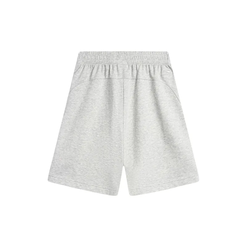 LiNing Sports Life Collection Sports Shorts Men's New Light Mixed Yellow Heather Gray-1