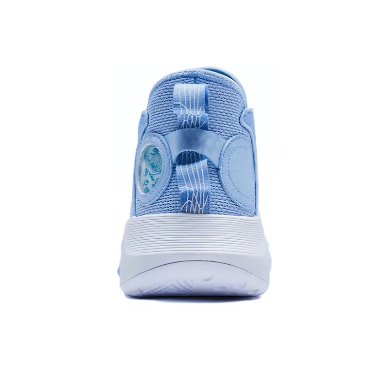 PEAK Cushioning Anti Slip And Wear Resistant Mid Top Basketball Shoes Men's Sky Blue-3