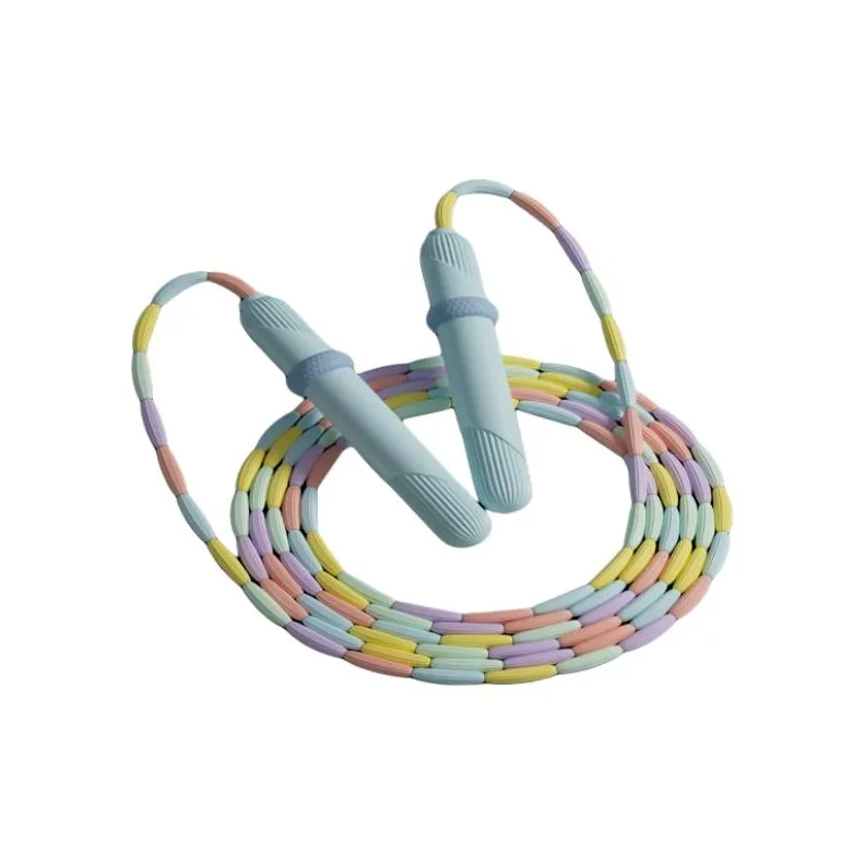Umay Fitness Training Non Countable Jump Ropes Kids Bamboo Rope Soft Vinyl Controller 2.8m-0