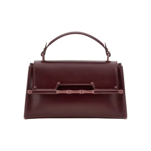 GUESS Brushed Leather Handbag Women's Red