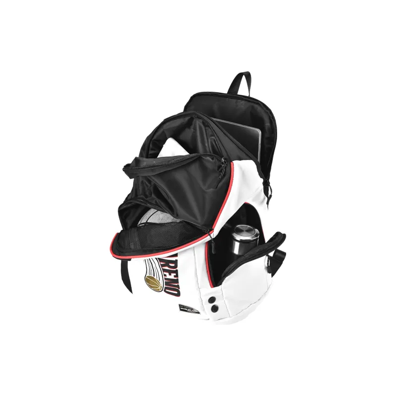 8atheist Sparenopains X DRA Collaboration Polyester Basketball Bag Backpack Large Size Unisex White-3