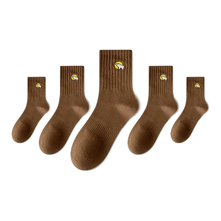 LUOLIAN Mid Calf Socks Unisex 5 Pack-9