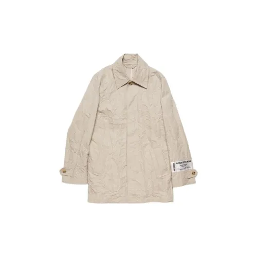 Acne Studios Trench Coats Men Light Beige