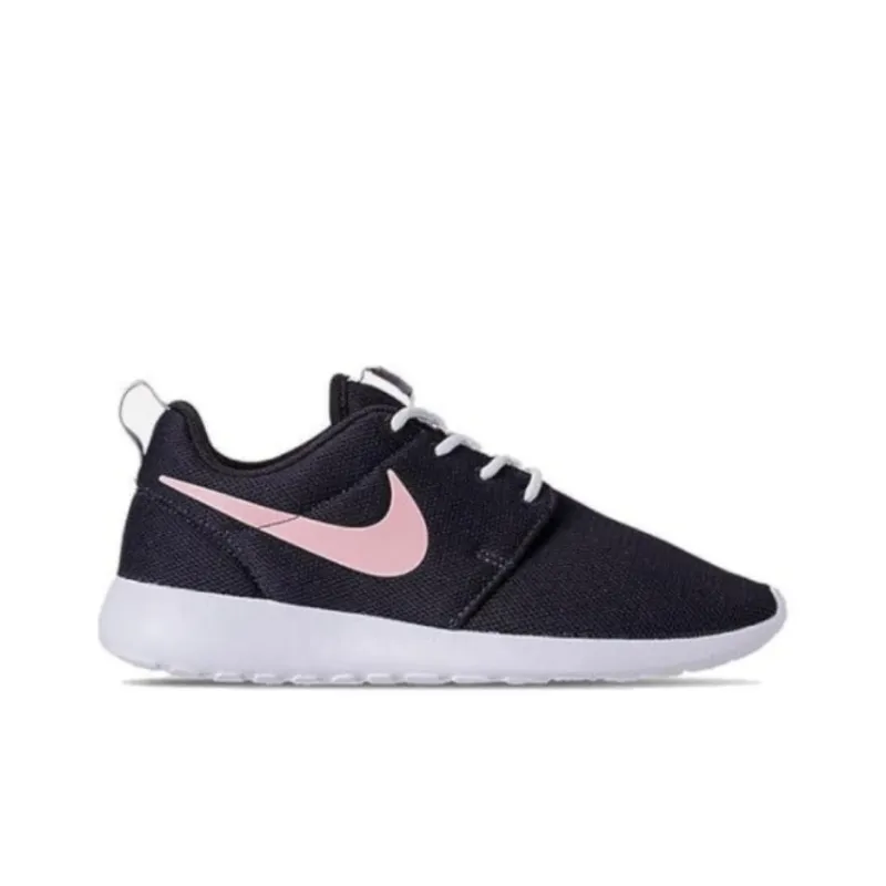 Nike Roshe One Cushioning, Wear Resistant Low Top Running Shoes Women's Black Pink-1