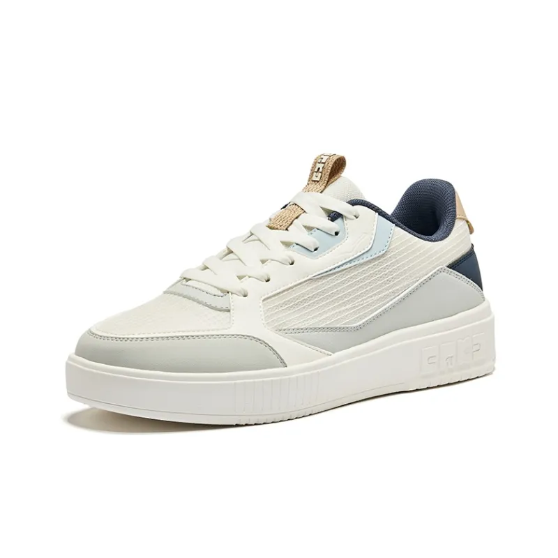 Erke Semi Summer 2.0 Cushioning Wear Resistant Low Top Skateboard Shoes Men's White Gray-2