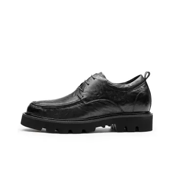 GOG Invisible Height Increasing 8cm Business Commute Dress Shoes Men's