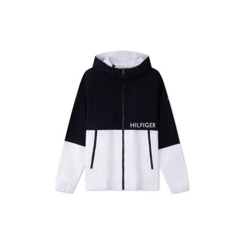 Tommy Hilfiger Jackets Men FAP Navy Blue And White Patchwork/White