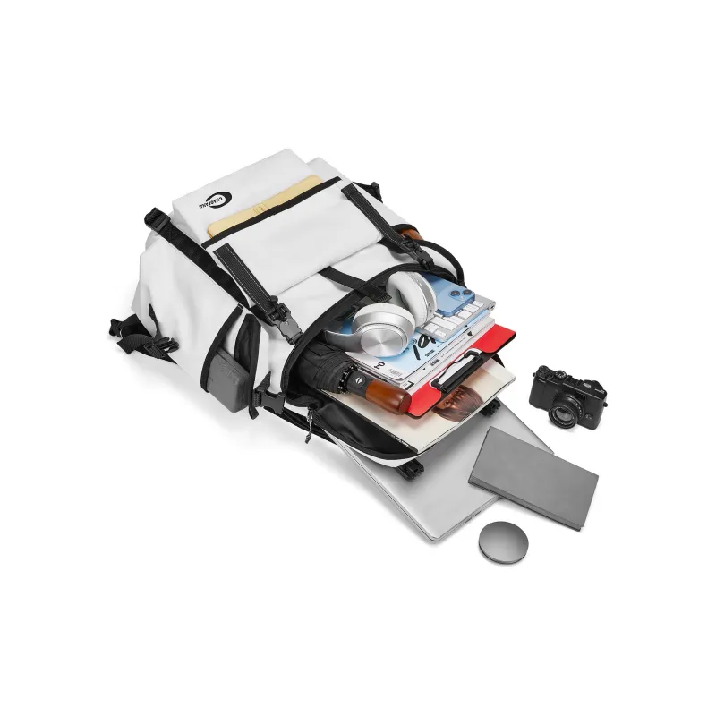 CHAOFANJI Membrana Dermalis Backpack Laptop Bag Regular Unisex White/Black-2