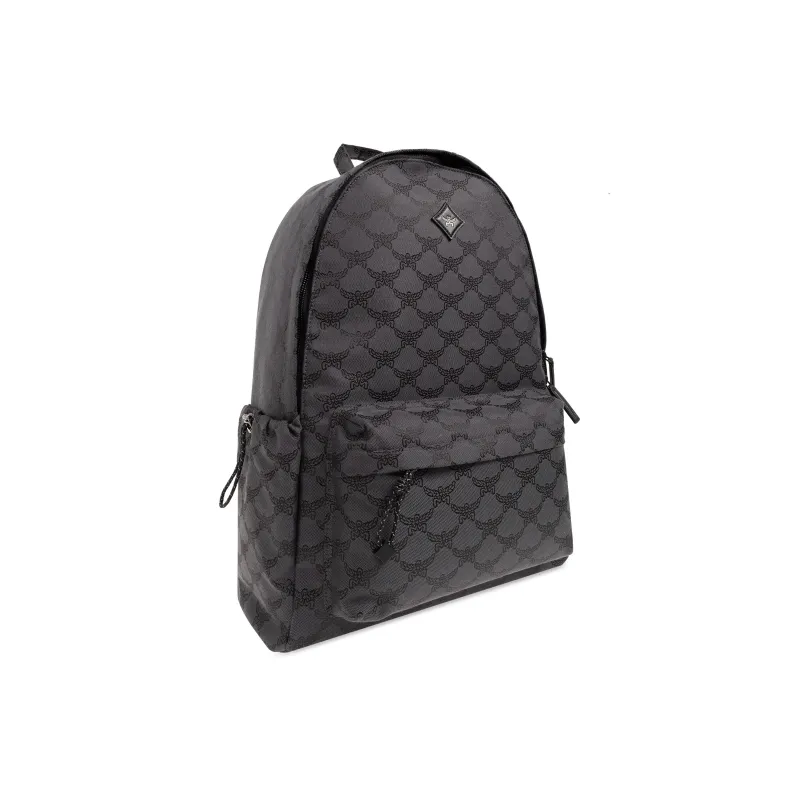 MCM Leather Trim In Tiffilla Backpack Medium Size Men's Gray-1