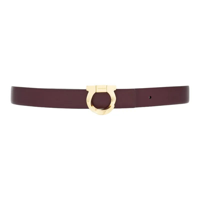 Ferragamo Gancini-buckle Reversible Leather Belt-0