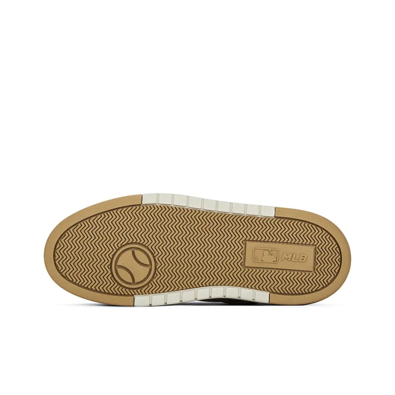 MLB Chunky Liner Mid Top Skateboard Shoes Unisex Beige Yellow-5