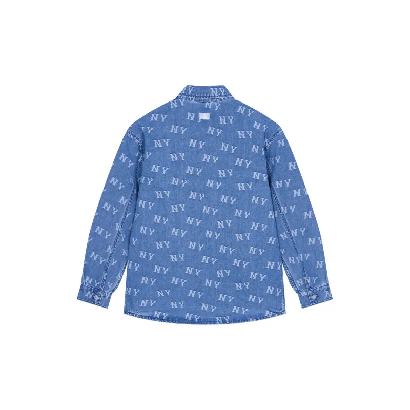 MLB New York Yankees SS24 Shirt Unisex Light Blue-1