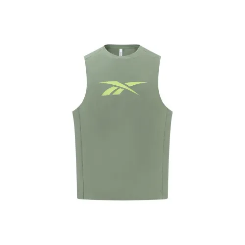 Reebok Tank Tops Men Light Army Green