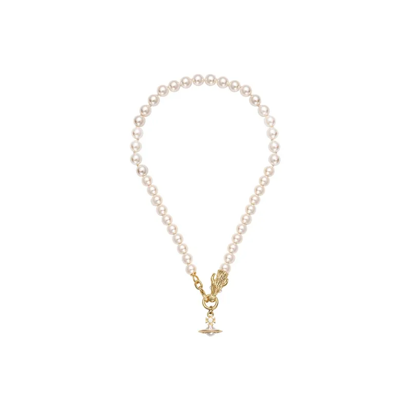 Vivienne Westwood Pearl Necklaces Women's Gold-2